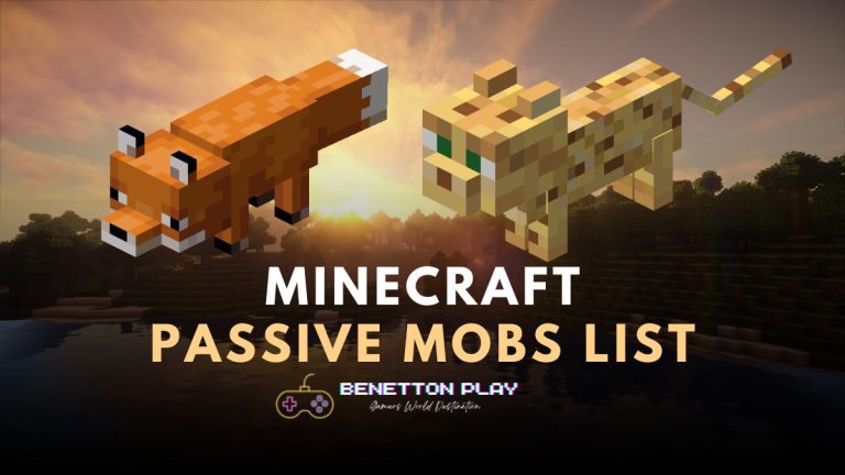 All Minecraft Passive Mobs Complete List 2023